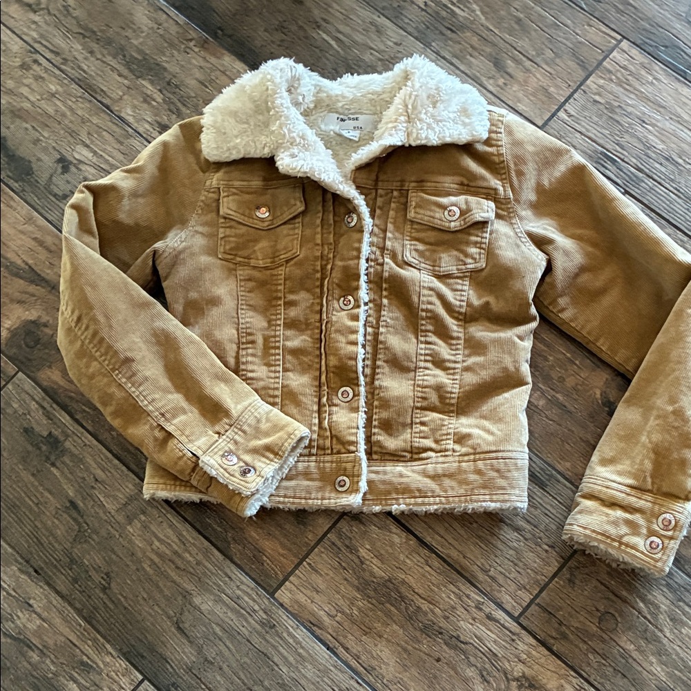 Finesse Cream Sherpa-Lined Jacket